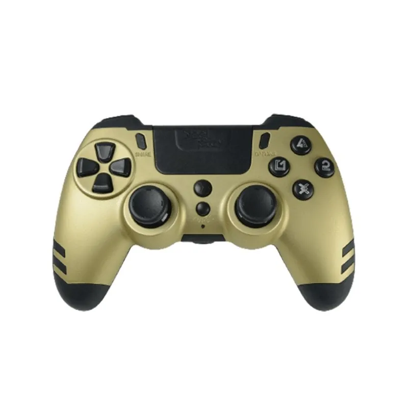 Gamepad Steelplay Wireless Oro PC/PS4 Joystick, Vibración, Touchpad, 600mAh JVAMUL00155
