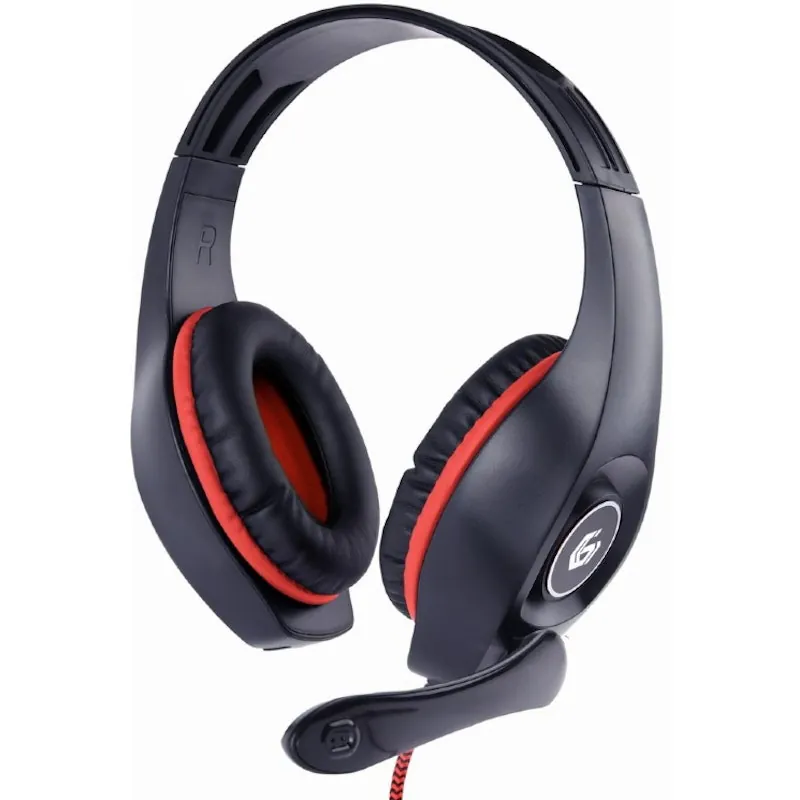Gembird GHS-05-R Auriculares Gaming con Control de Volumen Rojo/Negro GHS-05-R