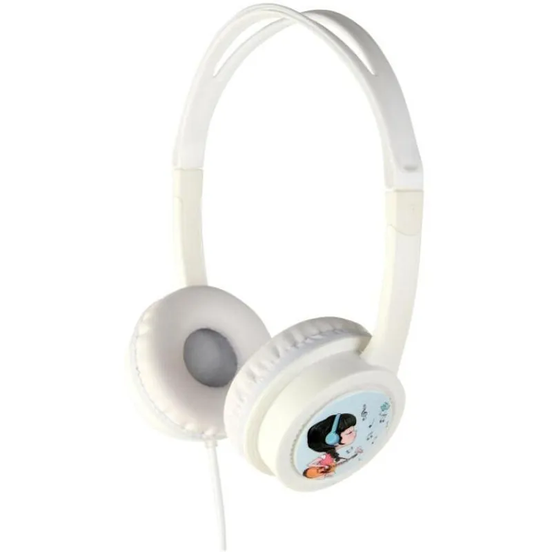 Gembird MHP-JR-W Auriculares para Niños con Limitador de Volumen Blanco MHP-JR-W