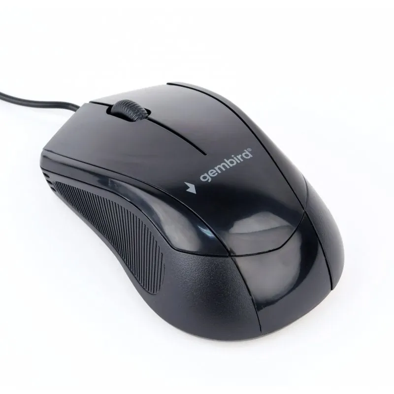 Gembird MUS-3B-02 Ratón Óptico 1000DPI Negro MUS-3B-02