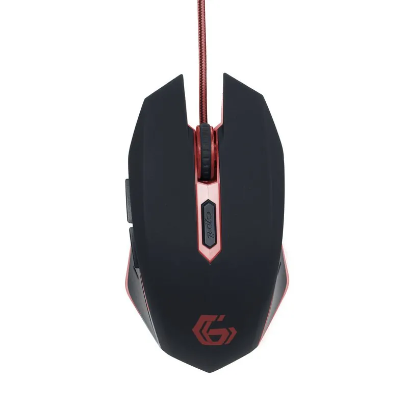 Gembird MUSG-001-R Ratón Gaming 2400DPI Negro MUSG-001-R