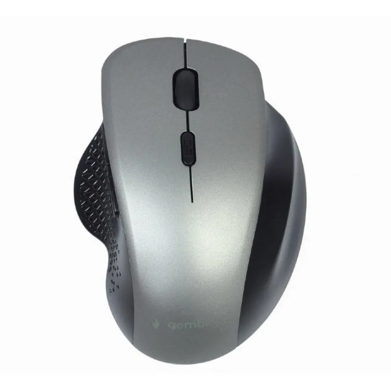 Gembird MUSW-6B-02-BG Ratón Óptico Inalámbrico 6 Botones Negro/Gris MUSW-6B-02-BG