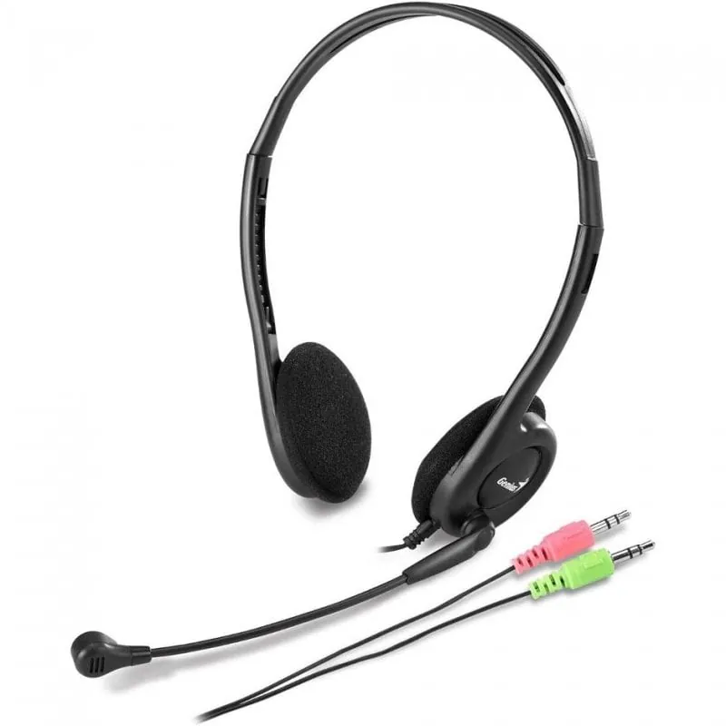 Genius HS-200C Auriculares con Micrófono Negros 31710151100