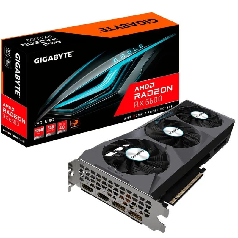 Gigabyte AMD Radeon RX 6600 EAGLE 8GB GDDR6 GV-R66EAGLE-8GD