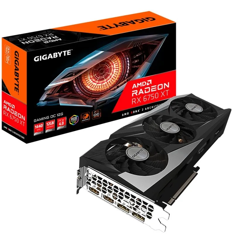 Gigabyte AMD Radeon RX 6750 XT Gaming OC 12GB GDDR6 GV-R675XTGAMING OC-1