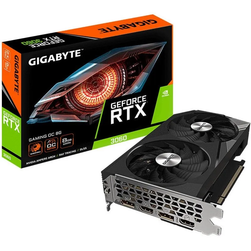 Gigabyte GeForce RTX 3060 Gaming OC 8GB GDDR6 Rev. 2.0 GV-N3060GAMING OC-8GD G20