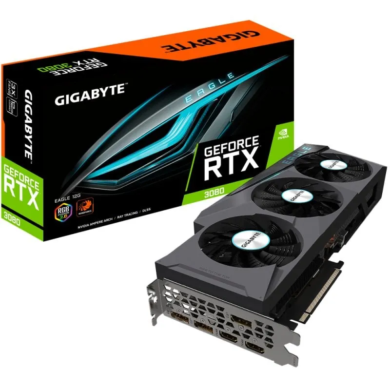 Gigabyte GeForce RTX 3080 EAGLE 12GB GDDR6 GV-N3080EAGLE- 12GD