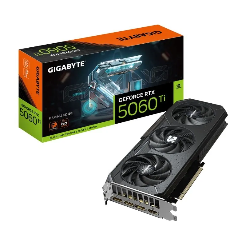 Gigabyte GeForce RTX 5060 Ti GAMING OC 8GB GDDR7 Reflex 2 RTX AI DLSS4 GV-N506TGAMING OC-8GD