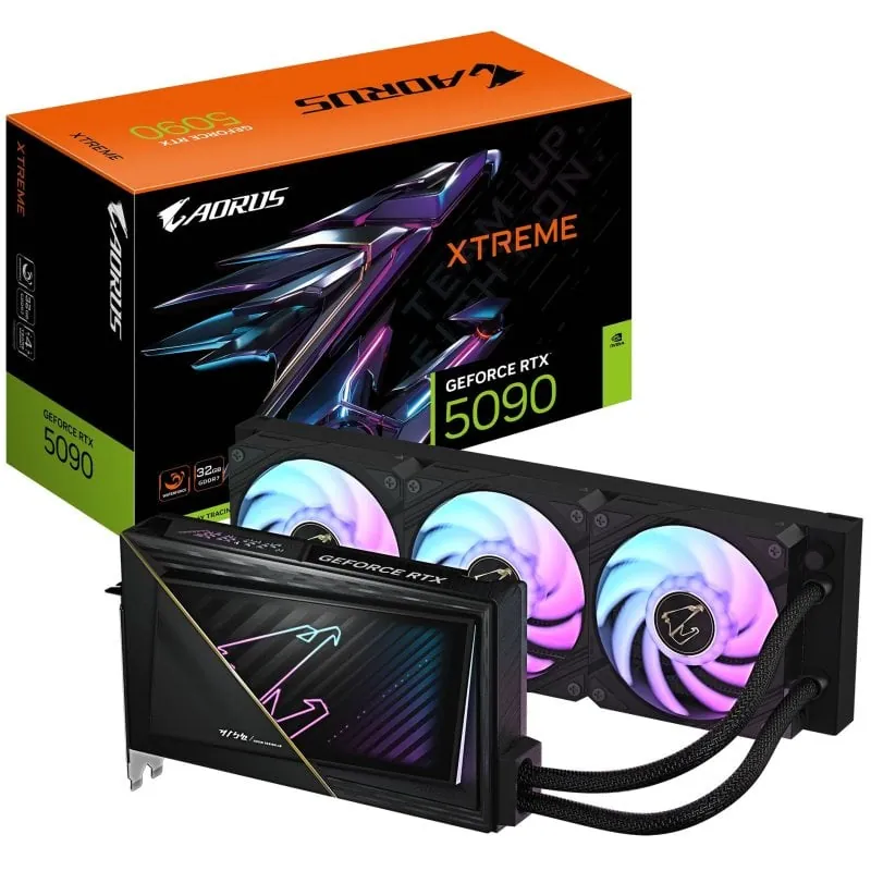 Gigabyte GeForce RTX 5090 AORUS XTREME WATERFORCE 32GB GDDR7 Reflex 2 RTX AI DLSS4 GV-N5090AORUSX W-32GD