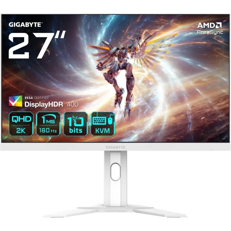 Gigabyte M27QA ICE 27" LED SS-IPS QHD 180Hz Altura Ajustable FreeSync Premium 9DM27QAIC-00-1AWEK