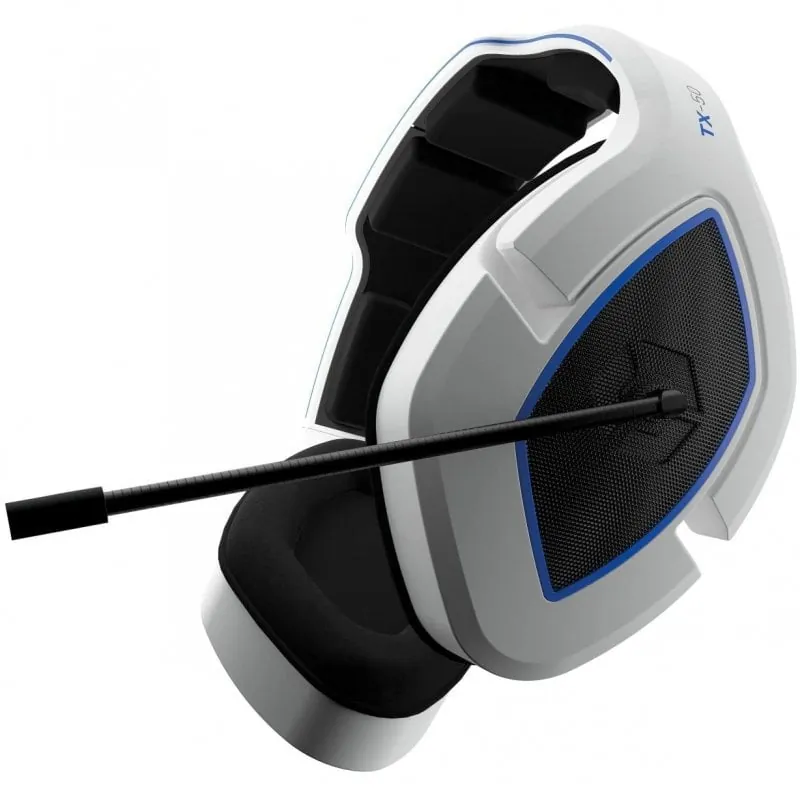 Gioteck TX-50 Auriculares Gaming Multiplataforma Blanco/Azul 812313011044