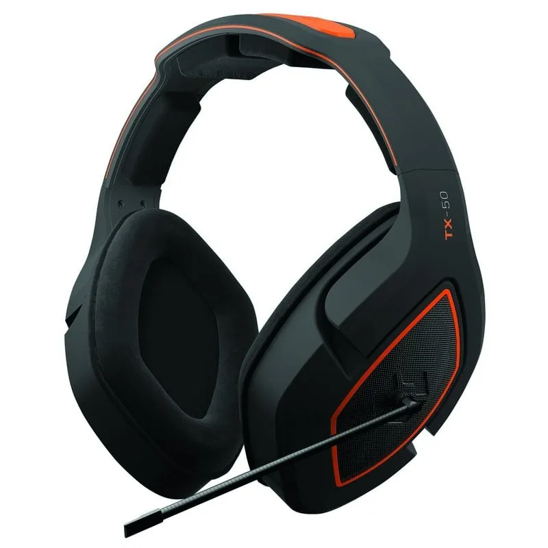 Gioteck TX-50 Auriculares Gaming Multiplataforma Negro/Naranja 812313018999