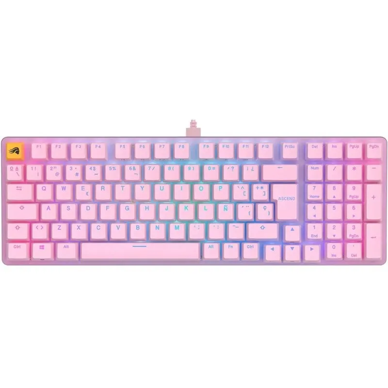 Glorious GMMK 2 96 Teclado Mecánico Gaming RGB Rosa 96-FOX-ISO-P-ES
