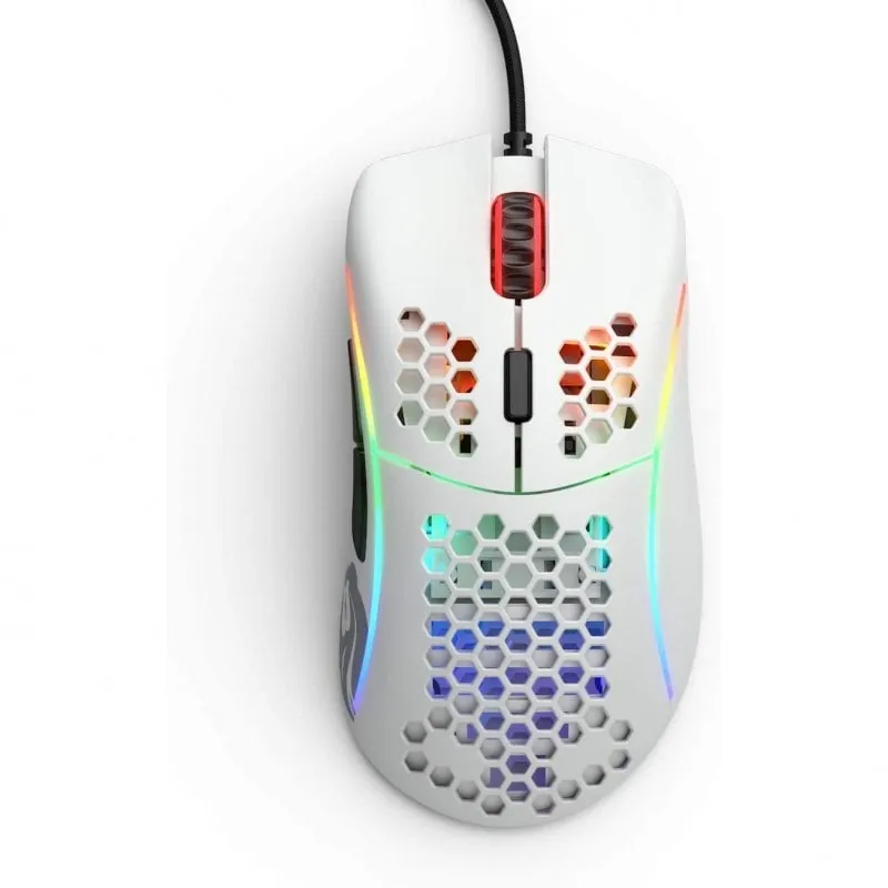 Glorious PC Gaming Race Model D Ratón Gaming 12000 DPI Blanco GD-WHITE
