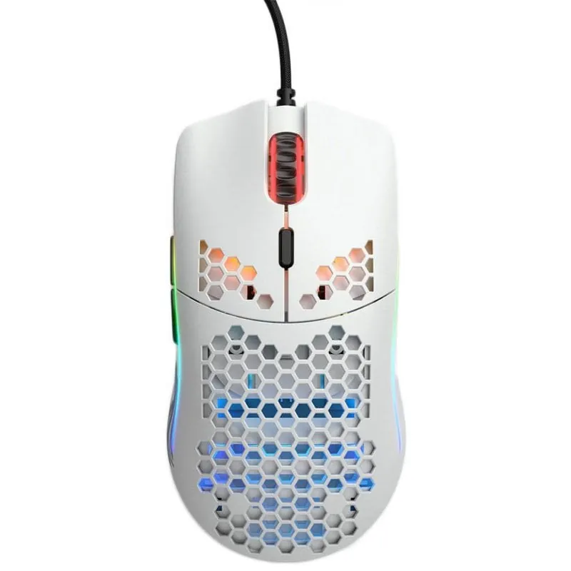 Glorious PC Gaming Race Model O Ratón Gaming 12000 DPI Blanco Mate GO-WHITE