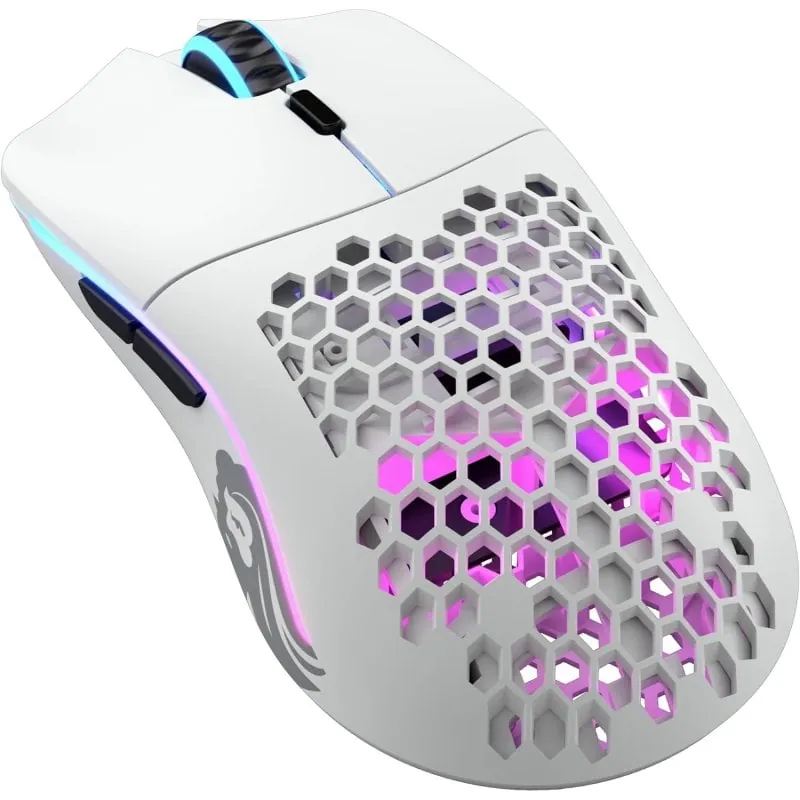 Glorious PC Gaming Race Model O Ratón Gaming Inalámbrico 19000 DPI Blanco GLO-MS-OMW-MW