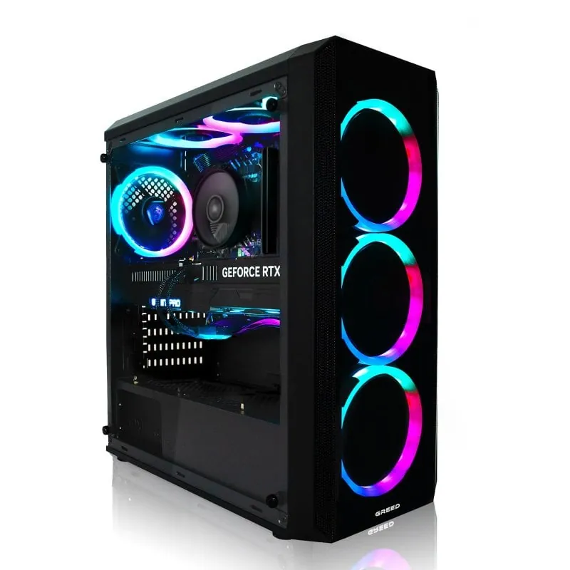 GREED MK2 AMD Ryzen 7 5700X 32GB 1TB SSD RTX 5060 Windows 11 Pro Greed-MK2-AMD-5060