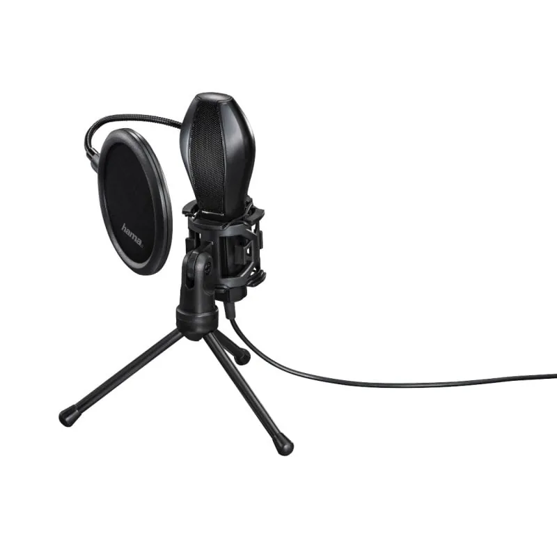 Hama MIC-USB Stream Micrófono PC Negro 00139907