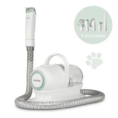 HKoenig PAW400 Aspiradora y Cortapelos para Mascotas 300W PAW400