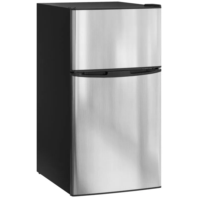 Homcom Mini Nevera Silenciosa 88 L Clase E Bajo Encimera Puerta Reversible Negro 800-128V91BK
