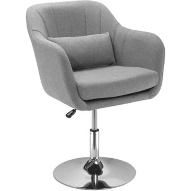 Homcom Silla Giratoria con Altura Regulable Gris 833-757
