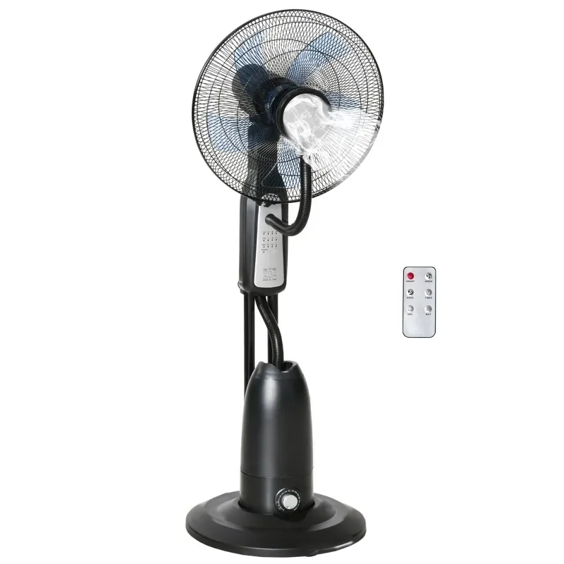 Homcom Ventilador Nebulizador Oscilante 90W Con Control Remoto 3 Velocidades 824-008