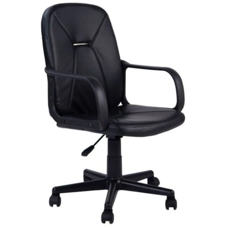 Home Heavenly Genet Silla de Escritorio con Altura Regulable Polipiel Negro S-OFI-GENESIS-PIEL-NE
