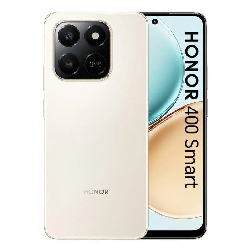 Honor 400 Smart 6GB 128GB 6.77" LCD 120Hz 4G Dual SIM Cámara 108MP SuperCharge MagicOS Oro 5109CAHG