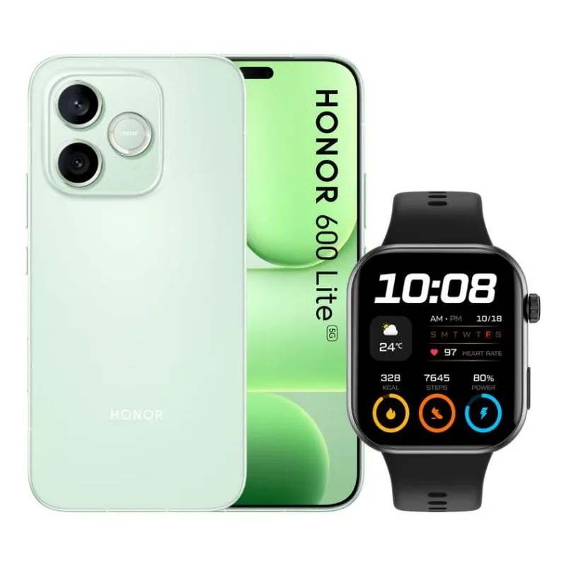 HONOR 600 Lite 5G 16GB 256GB 6.6" Verde Incluye Watch 2i Negro BNDH600LGN2IB