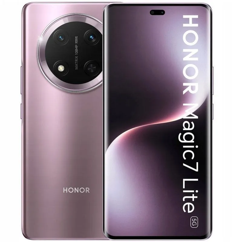 Honor Magic7 Lite 8GB 512GB Snapdragon 6 Gen 1 Cámara 108MP Pantalla 6.78″ FullHD+ Púrpura 5109BQBG