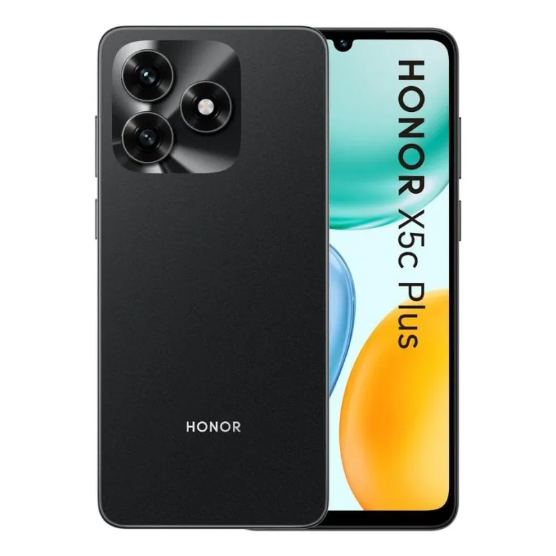 Honor X5c Plus 4GB 256GB 6.74" LCD 4G Dual SIM Cámara 50MP Batería 5260mAh MagicOS 9.0 Negro 5109BYFM
