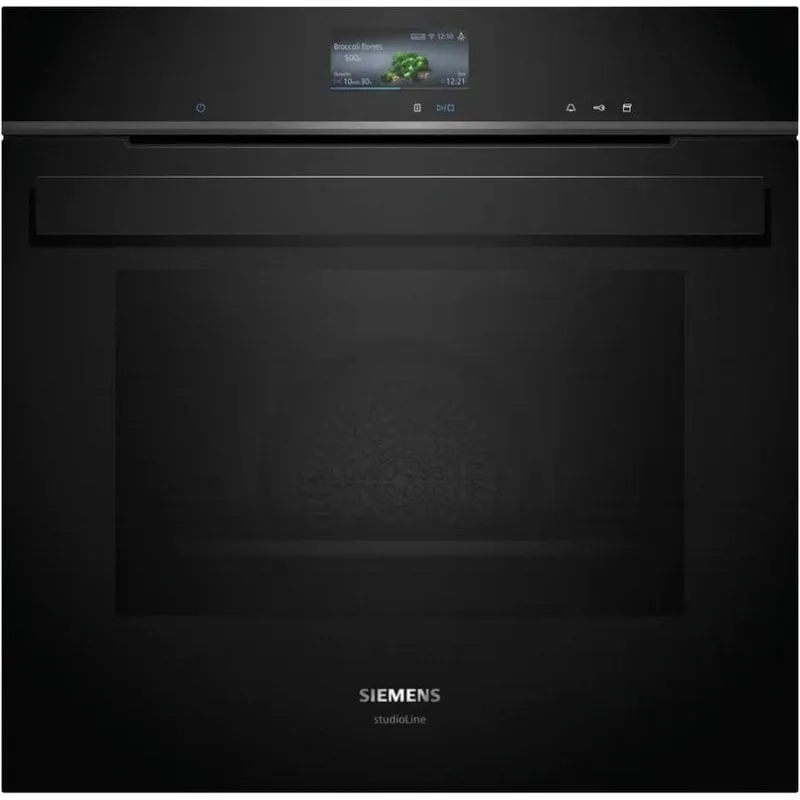 Horno eléctrico Siemens HR976GMB1 71 litros Inox y negro autolimpieza pirolítica y vapor HR976GMB1