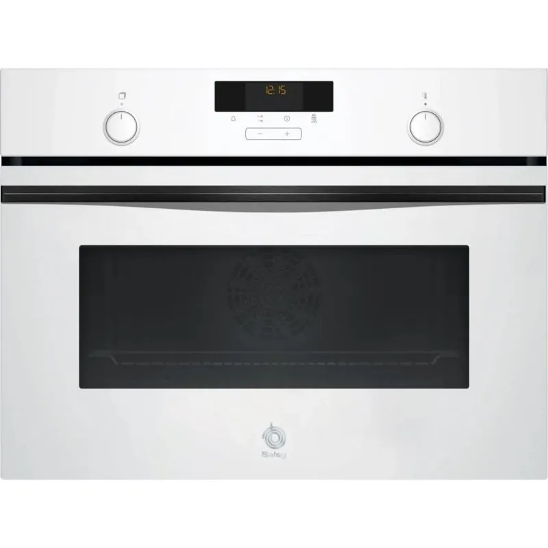 Horno eléctrico Balay 3CB5159B3 47L Cristal blanco con Aqualisis y Raíles Flex 3CB5159B3