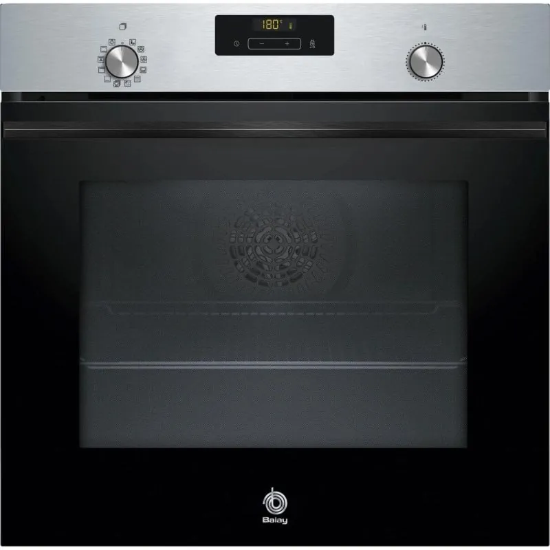 Horno eléctrico Balay 3HB4841X3 71L Inox pirolítico e hidrolítico con raíles telescópicos 3HB4841X3