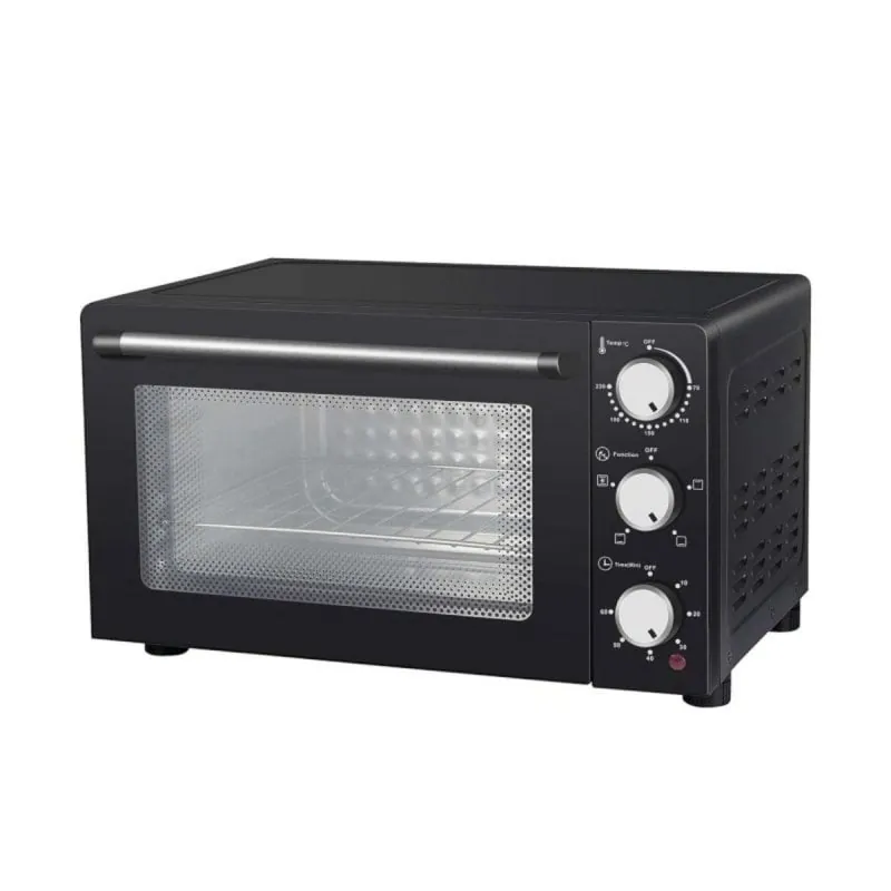 Horno eléctrico Melchioni Enjoy 24 24 L Negro con grill ventilado y panel doble vidrio 118380024