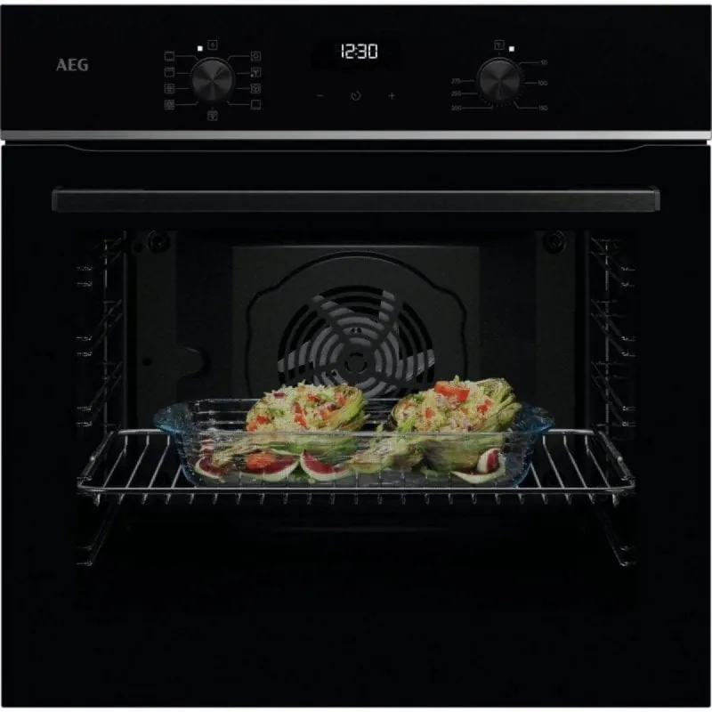 Horno eléctrico AEG Series 5000 TU5AB20SB 72L Negro con autolimpieza Hydro y grill turbo 949 496 369