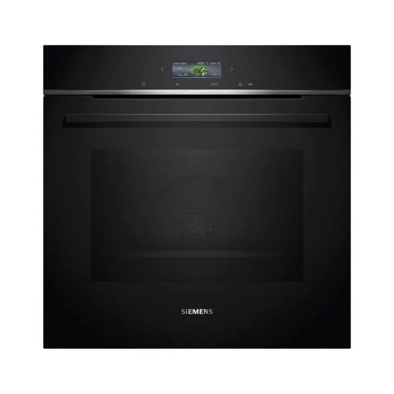 Horno eléctrico Siemens HB734G1B1 71 L Negro con autolimpieza y control Wi-Fi HB734G1B1