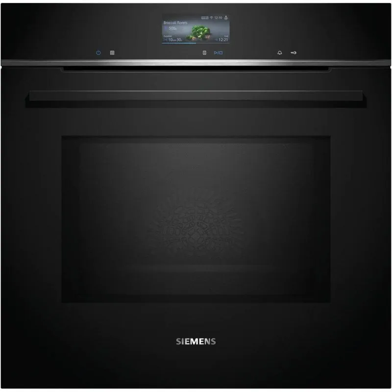 Horno eléctrico Siemens HM776GKB1 67L Negro con microondas y autolimpieza pirolítica HM776GKB1