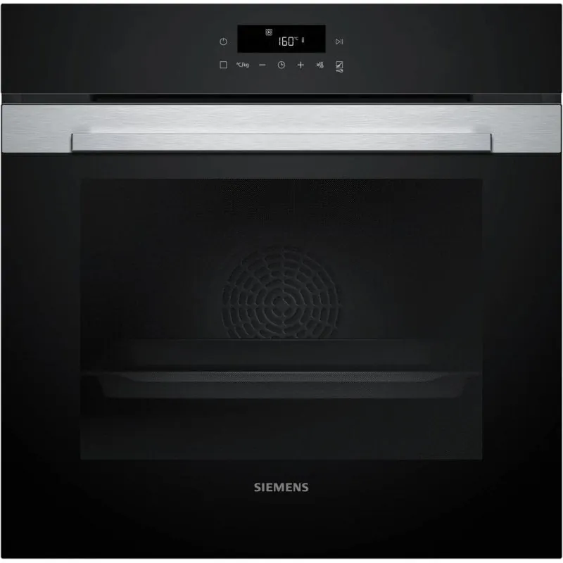Horno eléctrico Siemens iQ300 HB372AES3 71L Negro/Inox Autolimpieza profesional LED HB372AES3