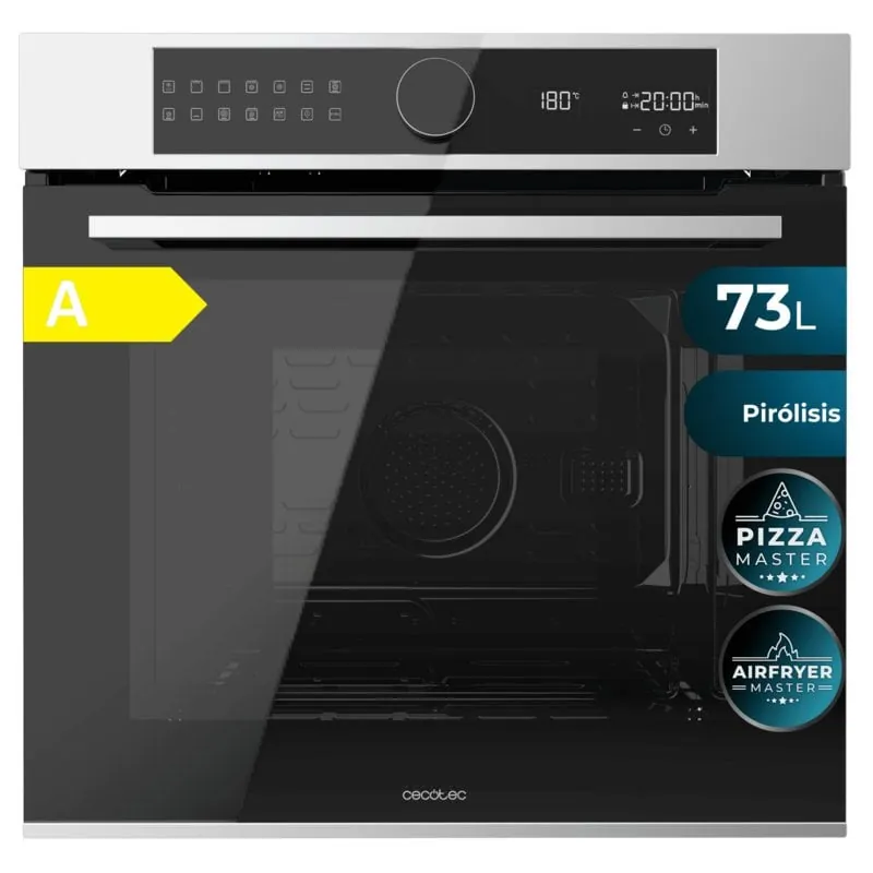 Horno pirolítico Cecotec Bolero Hexa P516000 Line 73L Inox Dual Display AirFryer 04736