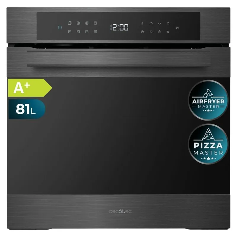 Horno pirolítico Cecotec Bolero Hexa P506000 81L Matt A+ Airfryer Pizza Vapor 02819