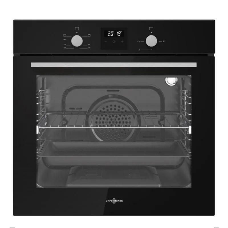 Horno Vitrokitchen HG602NB Gas Butano 52L Triple Cristal Easy to Clean Negro HG602NB