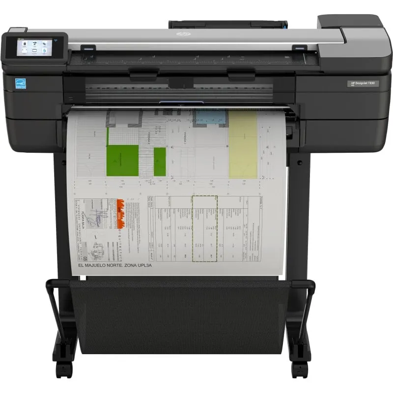 HP DesignJet T830 Impresora de Gran Formato Plotter 24 Pulgadas Color WiFi F9A28D