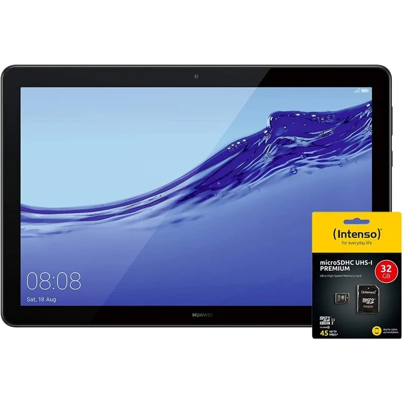 Huawei MediaPad T5 10.1" 2/16GB 4G LTE Negra + Tarjeta de Memoria Intenso MicroSDHC 32GB 53011CHQ