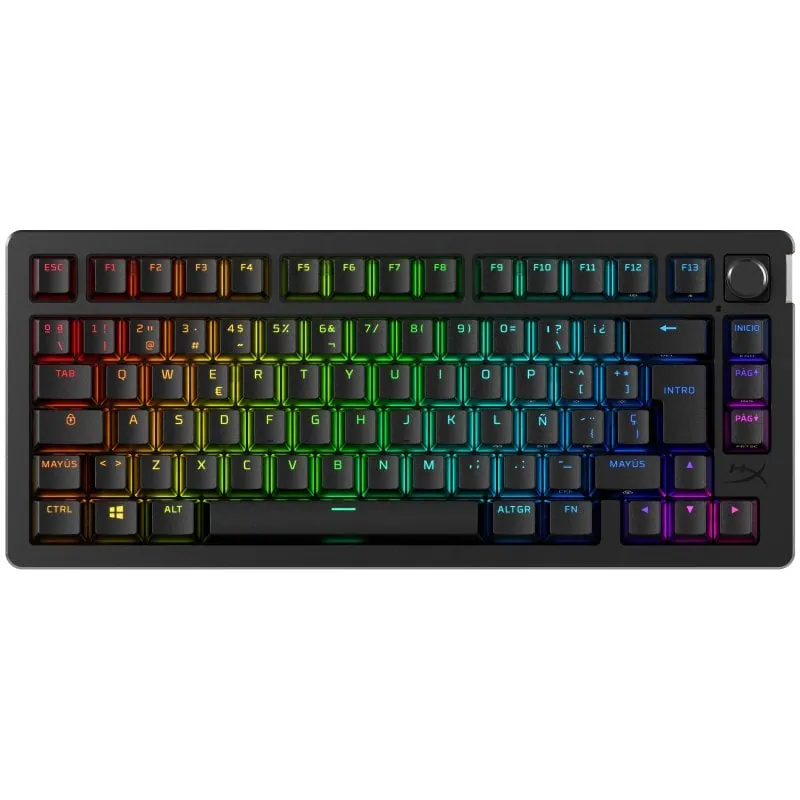 HyperX Alloy Rise 75 Teclado Gaming Inalámbrico RGB Negro 91Y91AA#ABE