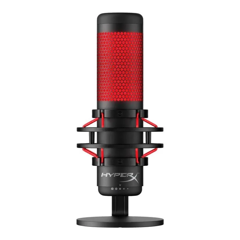 HyperX Quadcast Micrófono de Condensador Gaming PC/MAC/PS4 HX-MICQC-BK