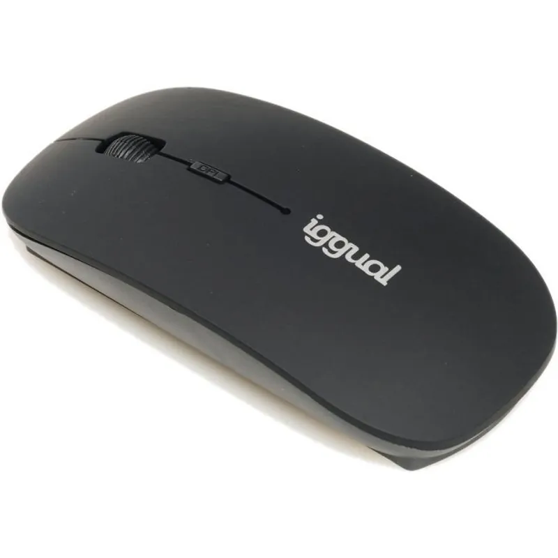 Iggual BOM Ratón Inalámbrico 1600DPI Negro IGG316771