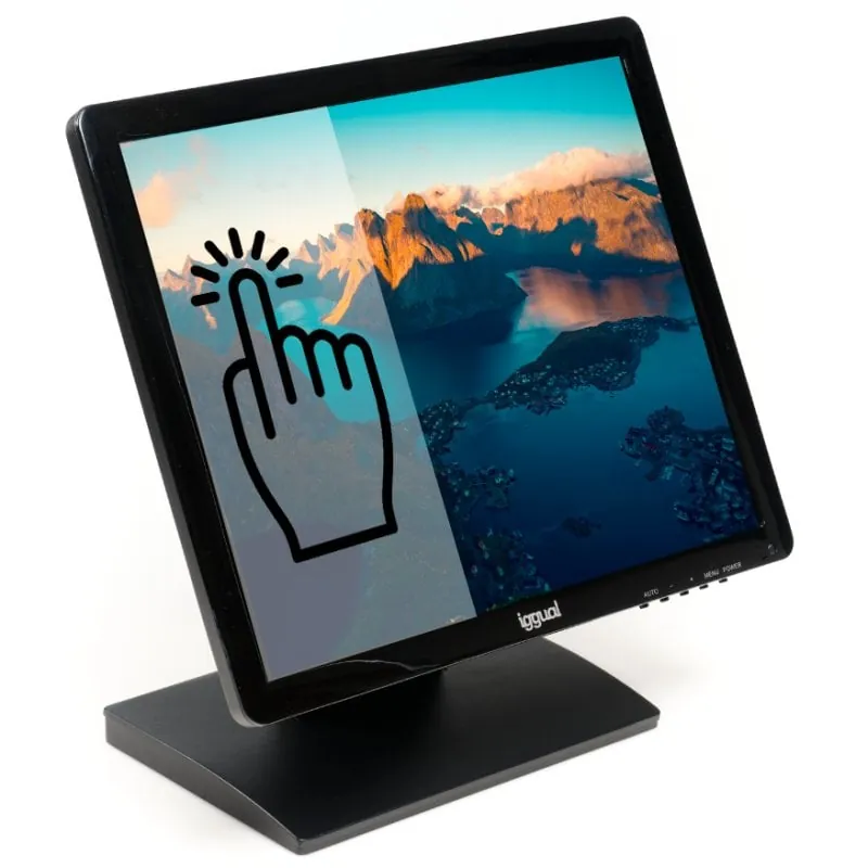 iggual IGG315743 monitor pantalla táctil 43,2 cm (17 pulgadas pulgadas) 1280 x 1024 Pixeles Negro 
