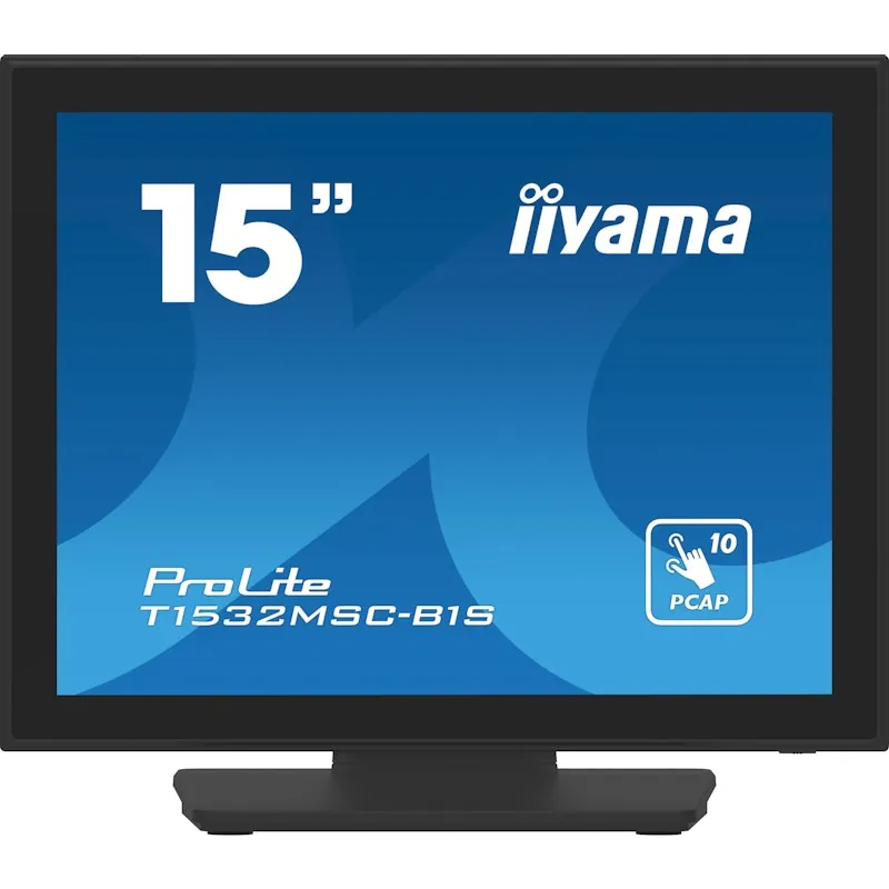 iiyama ProLite T1532MSC-B1S pantalla para PC 38,1 cm (15 pulgadas pulgadas) 1024 x 768 Pixeles XGA LCD Pantalla táct 