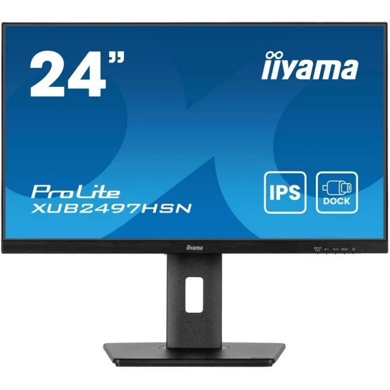 iiyama ProLite XUB2497HSN-B2 23.8" IPS FullHD 100Hz USB-C DOCK Altavoces Altura Ajustable (5 Años Garantía) XUB2497HSN-B2